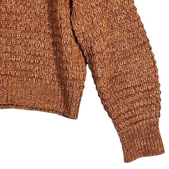 Universal Thread Sweater Women Size L Caramel Brown Thick Knit Short Length R73 - Picture 4 of 11